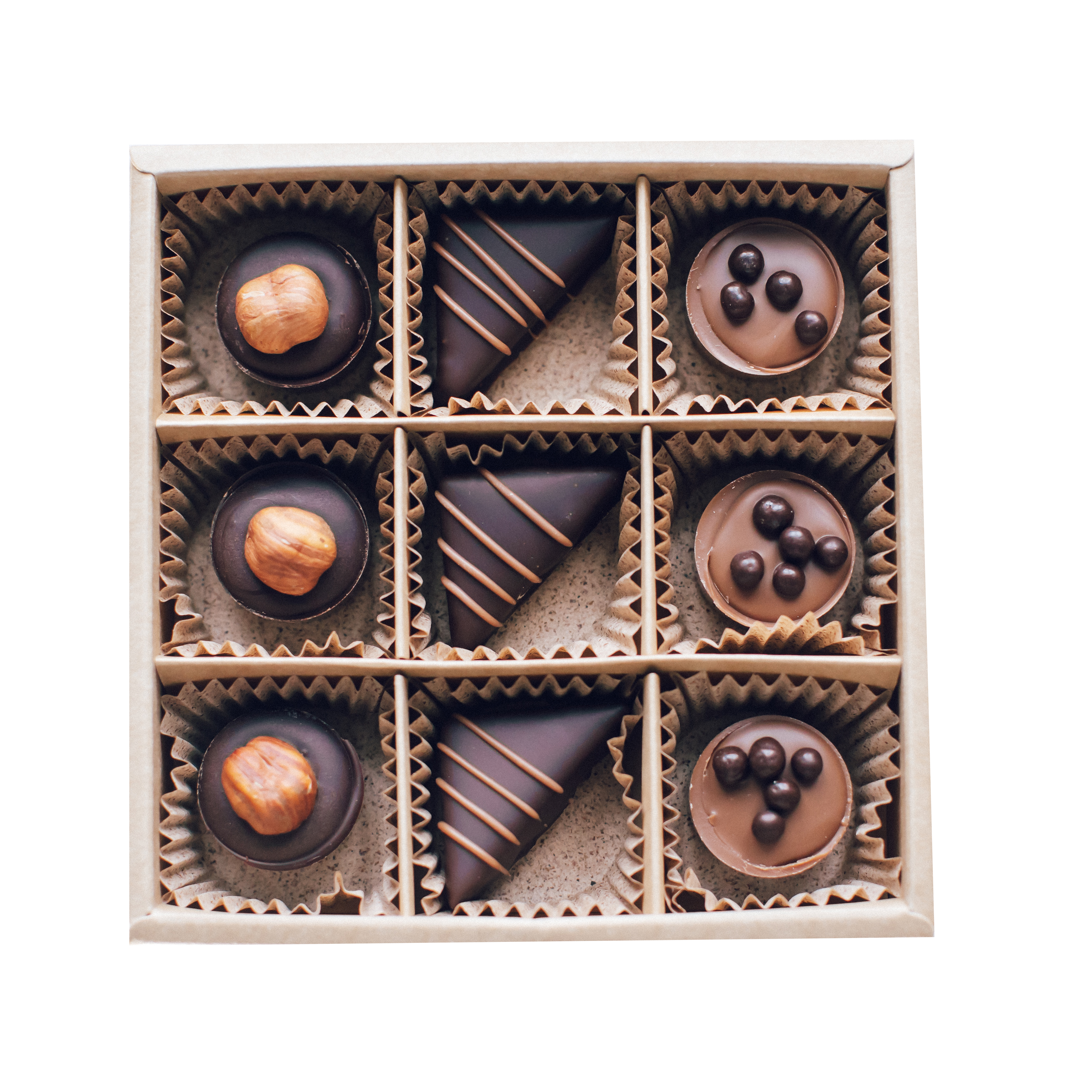 Набор «Фундучная Чашечка»/ «Марципановая»/ «Chocoballs», 9 шт. Шоколадные конфеты ручной работы Bon Gemma